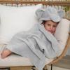 imageGerber Baby Unisex Hooded Wearable Blanket ampamp Security Blanket Set Celestial One SizeAnimals  Geos Neutral