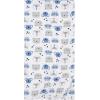 imageGerber Boys Newborn Infant Baby Toddler Nursery 100 Cotton Flannel Receiving Swaddle Blanket Safari White5 Count Pack of 1Critters Blue