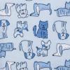 imageGerber Boys Newborn Infant Baby Toddler Nursery 100 Cotton Flannel Receiving Swaddle Blanket Safari White5 Count Pack of 1Dogs Blue
