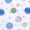 imageGerber Boys Newborn Infant Baby Toddler Nursery 100 Cotton Flannel Receiving Swaddle Blanket Safari White5 Count Pack of 1Space Blue