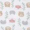 imageGerber Boys Newborn Infant Baby Toddler Nursery 100 Cotton Flannel Receiving Swaddle Blanket Safari White5 Count Pack of 1Woodland Critters White