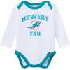 imageGerber NFL Baby Boys 3piece Onesie Bodysuit Active Pant and Cap SetDolphins