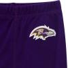 imageGerber NFL Baby Girls 3piece Onesie Bodysuit Pants ampamp Headband SetRavens