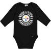 imageGerber NFL Unisex Baby Nfl 2pack Long Sleeve Onesie BodysuitSteelers