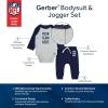 imageGerber NFL Unisex Baby Nfl Onesie Bodysuit and Jogger SetEagles