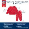 imageGerber NFL Unisex Baby Nfl Team Sweatshirt and Pants SetChiefs