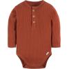 imageGerber Unisex Baby Baby Boys and Baby Girls 2pack BodysuitsRust Oatmeal Heather