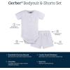 imageGerber Unisex Baby Bodysuit and Short SetGrey Heather