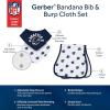 imageGerber Unisex Baby Nfl Team Bandana Bibs and Burp Cloth SetSeahawks