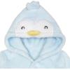 imageGerber Unisex Baby Plushy Soft Hooded Animal Character BathrobeBlue Penguin