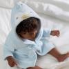 imageGerber Unisex Baby Plushy Soft Hooded Animal Character BathrobeBlue Penguin
