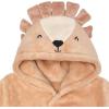 imageGerber Unisex Baby Plushy Soft Hooded Animal Character BathrobeBrown Lion