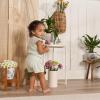 imageGerber babygirls Bodysuit and Shorts SetLight Oatmeal Heather