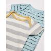 imageGerber unisexbaby 8pack Short Sleeve Onesies BodysuitsDinosaur Blue
