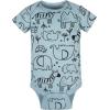 imageGerber unisexbaby 8pack Short Sleeve Onesies BodysuitsJungle Blue
