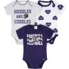 imageGerber NFL Baby Girls Nfl 3pack Onesie BodysuitRavens