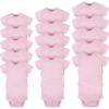 imageGerber Unisex Baby 15 Piece Onesies Bodysuit Multi Size PackPink