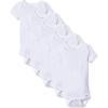 imageGerber babygirls 5pack Solid Onesies BodysuitsWhite