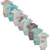 imageGerber unisexbaby 8pack Short Sleeve Onesies BodysuitsFox
