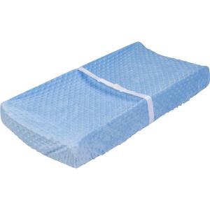imageGerber Baby Boys Girls Neutral Newborn Infant Baby Toddler Nursery Changing Pad Cover White 16quot x 32quotDotted Blue
