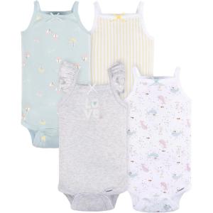 imageGerber Baby Boys MultiPack Sleeveless Onesies BodysuitSeaside