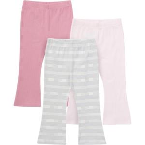 imageGerber Baby Girls Toddler MultiPack Premium LeggingsGray and Pink