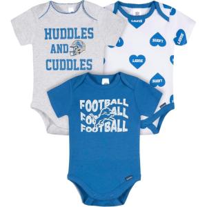 imageGerber NFL Baby Girls Nfl 3pack Onesie BodysuitLions
