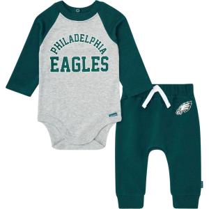imageGerber NFL Unisex Baby Nfl Onesie Bodysuit and Jogger SetEagles