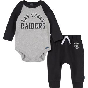 imageGerber NFL Unisex Baby Nfl Onesie Bodysuit and Jogger SetRaiders