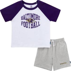imageGerber NFL Unisex Baby Nfl Team Tshirt and Shorts SetRavens