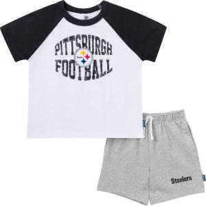 imageGerber NFL Unisex Baby Nfl Team Tshirt and Shorts SetSteelers