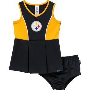 imageGerber NFL babygirls Nfl Cheerleader Dress and Bloomer SetSteelers