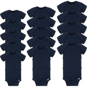imageGerber Unisex Baby 15 Piece Onesies Bodysuit Multi Size PackNavy