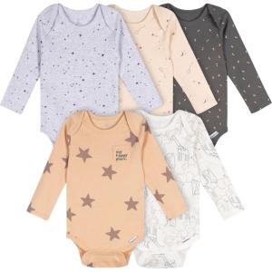 imageGerber Unisex Baby 6 Pack Longsleeve Onesies BodysuitStarry Adventures