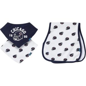 imageGerber Unisex Baby Nfl Team Bandana Bibs and Burp Cloth SetBears
