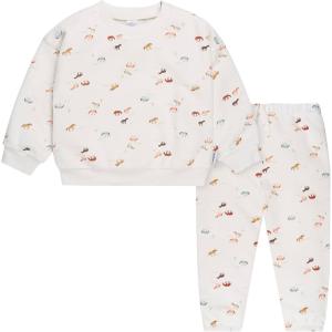 imageGerber babygirls 2piece Fleece Sweatshirt and Jogger SetWestern Horses