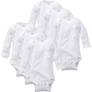 imageGerber unisexbaby Multipack Longsleeve Onesies Bodysuit Mitten Cuff Sizes6pack Mitten Cuff