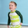 image2Piece Baby ampamp Toddler Boys Later Gator Rash Guard ampamp Swim Trunks SetGreen Gator