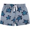 image2Piece Baby ampamp Toddler Boys Later Gator Rash Guard ampamp Swim Trunks SetGreen Turtles