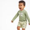 image2Piece Baby ampamp Toddler Boys Later Gator Rash Guard ampamp Swim Trunks SetTurtles