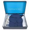 imageGerber Baby 8Piece Clothing Gift Set 5Pk Bodysuits 2Pk Pants ampamp 1Pk Hooded Cardigan Blue NewbornBlue