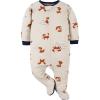 imageGerber Baby Boys 2Pack Footed PajamasBlue Fox