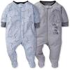 imageGerber Baby Boys 2Pack Footed PajamasHello Bear