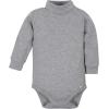 imageGerber Baby Boys 2Pack Long Sleeve Turtleneck Onesies BodysuitsGray