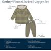 imageGerber Baby Boys Toddler 2Piece Flannel Jacket ampamp Jogger Set