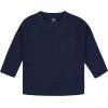 imageGerber Baby Boys Toddler 3Pack Long Sleeve Pocket TeesBlue Stripes  Solids