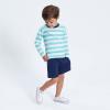 imageGerber Baby Boys Toddler 3Pack Pullon Knit ShortsBlue  Gray