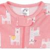 imageGerber Baby Girls 2Pack Footed PajamasLlama Pink
