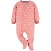 imageGerber Baby Girls Flame Resistant Fleece Footed Pajamas 3PackPink Flamingos