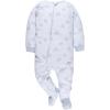 imageGerber Baby Girls Flame Resistant Fleece Footed Pajamas 3PackPurple Rainbows